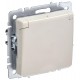 BRITE Розетка с заземлением со шторками с кр. 16А IP44 РСбш10-3-44-БрКр бежевый  BR-R16-16-44-K10  IEK