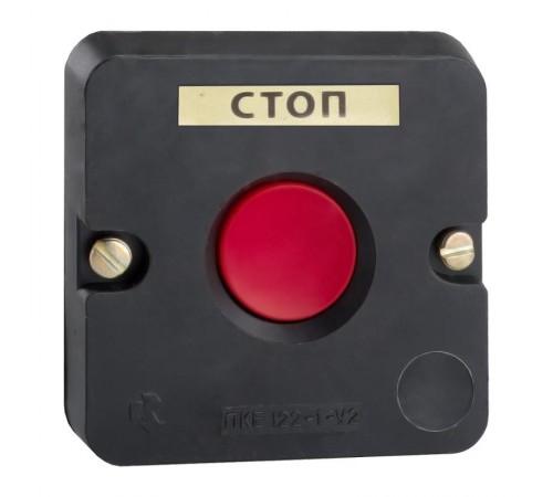 Пост кнопочный ПКЕ 122-1-У2-IP54 (красная кнопка)  150736  КЭАЗ