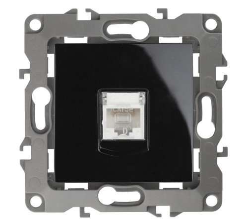 Розетка информационная 12-3107-06 RJ45,  чёрный  Б0014728  ЭРА