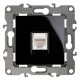 Розетка информационная 12-3107-06 RJ45,  чёрный  Б0014728  ЭРА