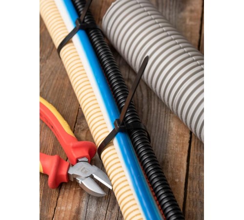 Хомут нейлоновый ЧЕРНЫЙ 7,2х350 (уп./100шт) EKF PROxima  plc-cb-7.2x350  EKF