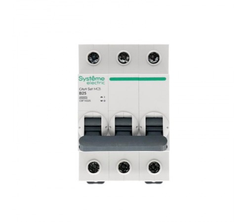 Выключатель автоматический трёхполюсный 25А B 4.5kA City9  C9F14325  SE