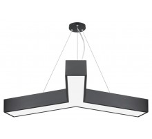 Светильник светодиодный Geometria Igrek SPO-144-B-40K-066 66Вт 4000К 4000Лм IP40 1200*1200*80 черный подвесной ЛТ  Б0058889  ЭРА