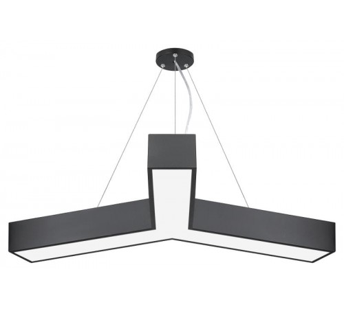 Светильник светодиодный Geometria Igrek SPO-144-B-40K-066 66Вт 4000К 4000Лм IP40 1200*1200*80 черный подвесной ЛТ  Б0058889  ЭРА