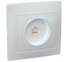 КВАРТА Белый Розетка компьютерная 1-местная РК10-КБ  EKK10-K01-DM  GENERICA