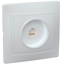 КВАРТА Белый Розетка компьютерная 1-местная РК10-КБ  EKK10-K01-DM  GENERICA