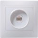 КВАРТА Белый Розетка компьютерная 1-местная РК10-КБ  EKK10-K01-DM  GENERICA
