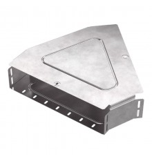 Угол горизонтальный 45 градусов с крышкой Стандарт 400х100   PR16.0615  Промрукав