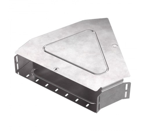 Угол горизонтальный 45 градусов с крышкой Стандарт 400х100   PR16.0615  Промрукав