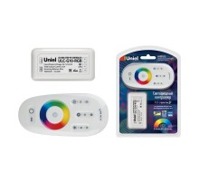 Контроллер для RGB LED источников света 12/24B с пультом ДУ ULC-G10-RGB WHITE 2,4ГГц белый.  11104  Uniel