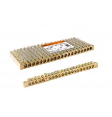 Шина "N" нулевая 6х9мм 20/2 (20 групп/крепеж по краям)   SQ0801-0063  TDM