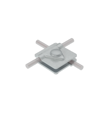 Универсальный соединитель для прутка  5-10 мм с 2 пластинами 40х40 мм CU  2USM-D5-10 CU  КМ-профиль