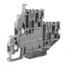 Клеммный зажим. Двухуровневый. Со штекерными контактами. Тип VPD.2 (Ex)i. Голубой. 2,5 кв.мм.  ZVP560  DKC