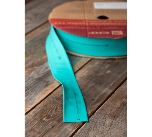 Термоусаживаемая трубка ТУТ нг 25/12,5 зелёная рулон PROxima  tut-25-j  EKF