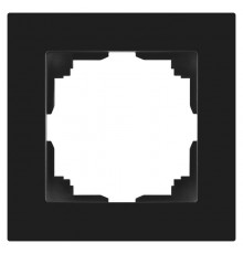 Рамка для розеток и выключателей Intro Accent 6-501-05 на 1 пост, СУ, антрацит  Б0063750  Intro