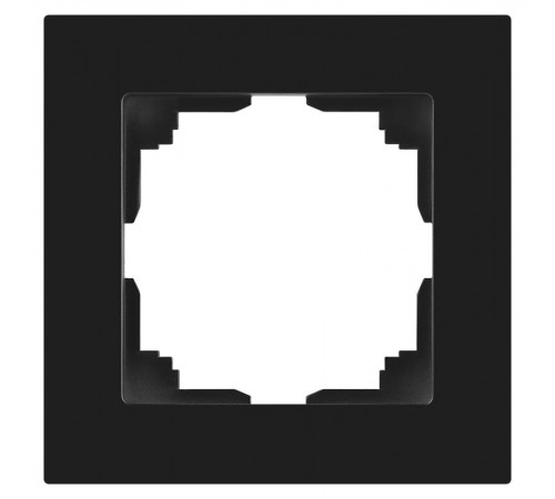 Рамка для розеток и выключателей Intro Accent 6-501-05 на 1 пост, СУ, антрацит  Б0063750  Intro