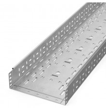 Лоток перфорированный Стандарт INOX (AISI 304) 300х100х3000 (0,8 мм) (3 м/уп)  PR16.2337  Промрукав