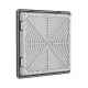 Вентиляционная решетка с фильтром RF 252x252 мм, IP54, RAL9005  R5RF15B  DKC