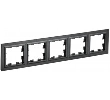 BRITE Рамка 5-ая РУ-5-БрЧ черный   BR-M52-K02  IEK