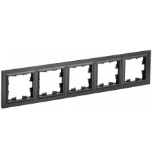 BRITE Рамка 5-ая РУ-5-БрЧ черный   BR-M52-K02  IEK