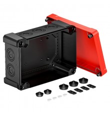Распределительная коробка X25, IP 67, 286x202x126 мм, черная с красной крышкой  2005164  OBO Bettermann