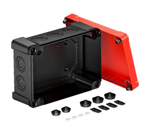 Распределительная коробка X25, IP 67, 286x202x126 мм, черная с красной крышкой  2005164  OBO Bettermann