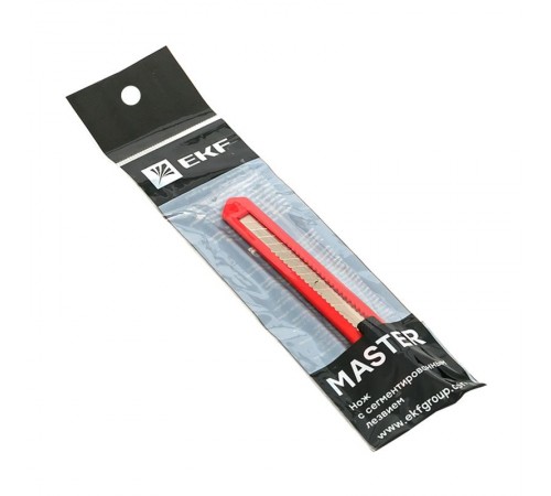 Нож с сегментированным лезвием 9 мм НСМ-10 Master  ncm-10-ms  EKF