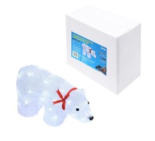 Фигура светодиодная  "белый медведь" ULD-M3423-040/STA WHITE IP20 WHITE BEAR  40 диодов, 34*12*23 см, белый, IP20  07954  Uniel