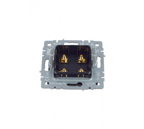 BRITE АудиоРозетка 4-местная РА10-БрТБ темная бронза  BR-S40-K45  IEK