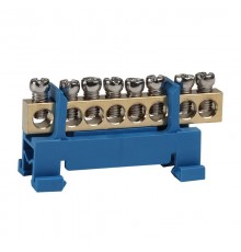 Шина нулевая тип Стойка OptiKit  BB-S-N-DIN-8-6х9 синий  277831  КЭАЗ