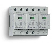 Устройство защиты от импульсных перенапряжений УЗИП тип 1+2 (3 варистор/искровый разрядник); модульный, ширина 108мм; степень защиты IP20