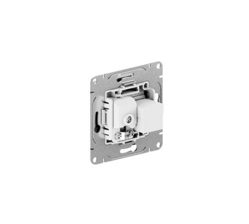 Механизм розетки TV+RJ45 (cat5), чёрный Эпика EKF  UP1-SOB-TV+RJ  EKF