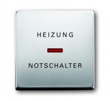 Клавиша для механизма 1-клавишного выкл./перекл./кнопки, с красной линзой, с маркировкой "HNS", серия pur/сталь  1751-0-2963   2CKA001751A2963  ABB