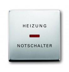 Клавиша для механизма 1-клавишного выкл./перекл./кнопки, с красной линзой, с маркировкой "HNS", серия pur/сталь  1751-0-2963   2CKA001751A2963  ABB