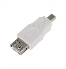 Переходник USB (гнездо USB-A - штекер mini USB), (1шт.)  06-0191-A  REXANT