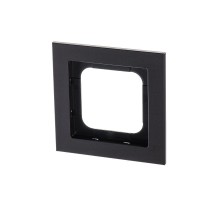 Рамка 1-постовая, Axcent, металл, матовый черный  2CKA001754A4708  ABB