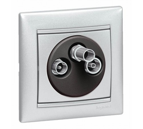 Valena Алюминий Розетка TV-FM-SAT оконечная 5-2400 МГц 10 дБ  770136  Legrand