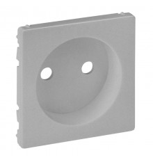 Valena LIFE Алюминий Накладка розетки б/з  754972  Legrand