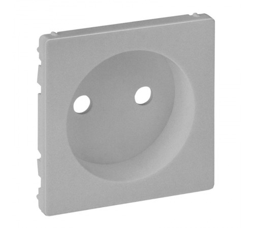 Valena LIFE Алюминий Накладка розетки б/з  754972  Legrand
