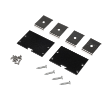 Заглушка торцевая для профиля  PAL5035 BLACK /набор 2шт/    .5058996  Jazzway