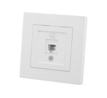 Розетка телефонная RJ11 белая "Сенеж"   SQ1816-0042  TDM