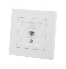 Розетка телефонная RJ11 белая "Сенеж"   SQ1816-0042  TDM