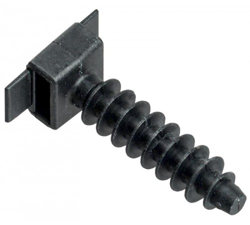 База дюбельная БД 35х10мм под хомут черная (100 шт)  UHP32-35-10-100-K02  IEK