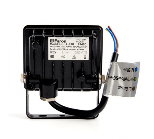 Прожектор светодиодный LL-918 IP65 10W 4000K  29490  Feron