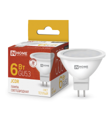 Лампа светодиодная LED-JCDR-VC 6Вт 230В GU5.3 3000К 525Лм  4690612020365  IN HOME