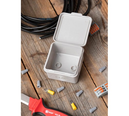 Коробка распределительная КМР-030-037 пылевлагозащищенная без мембранных вводов (65х65х50) EKF PROxima  plc-kmr-030-037  EKF