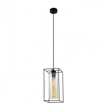 Светильник подвесной (подвес) Luna 5148-201 1 х Е27 40Вт черный лофт - кантри потолочный  Б0054978  Rivoli