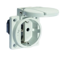 Розетка встраиваемая Schuko 16A 3p 250V IP54 Серая 71095 I 71095-Bals I Bals