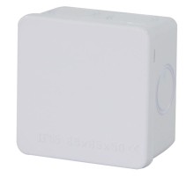 Коробка разветвительная 85*85*50 мм, 7 выбивных отверстий, IP65, светло-серая, EBX31-01-65  39557  STEKKER