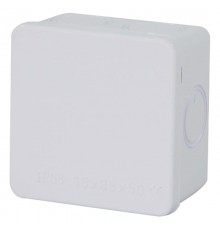 Коробка разветвительная 85*85*50 мм, 7 выбивных отверстий, IP65, светло-серая, EBX31-01-65  39557  STEKKER